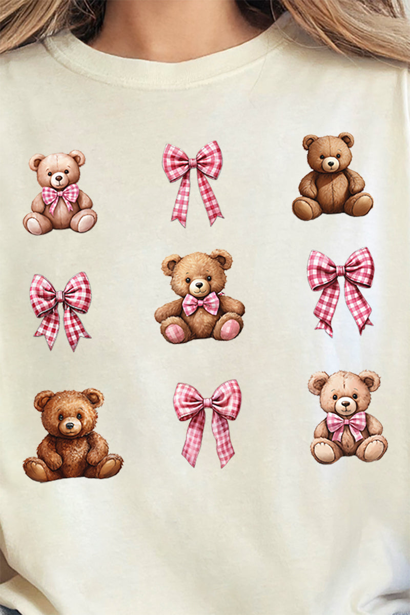 Bears And Bows Comfort Colors Adult Ring-Spun Cotton Tee