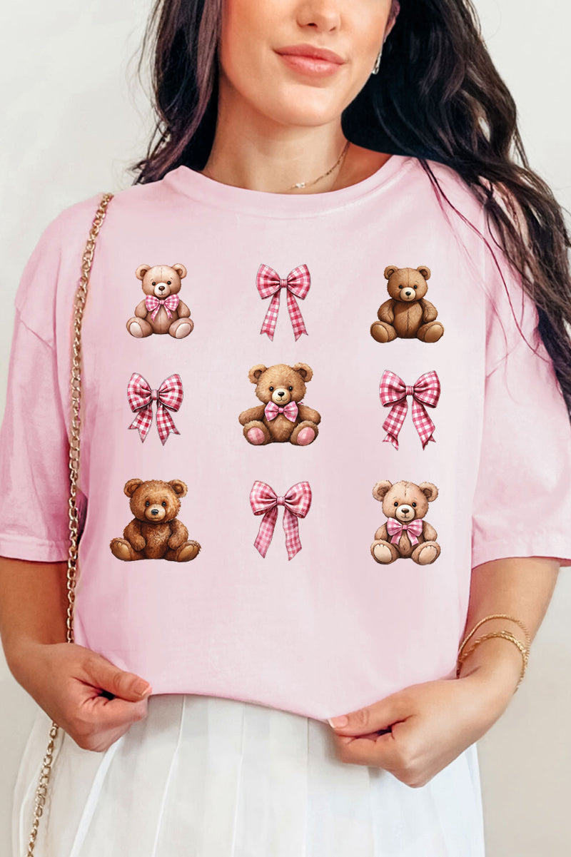 Bears And Bows Comfort Colors Adult Ring-Spun Cotton Tee