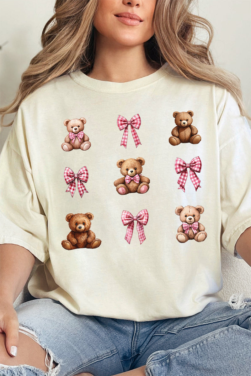 Bears And Bows Comfort Colors Adult Ring-Spun Cotton Tee