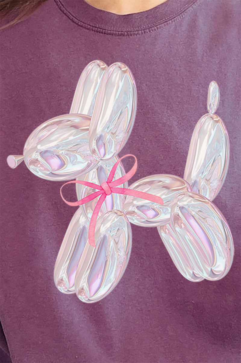 Coquette Balloon Dog Comfort Colors Adult Ring-Spun Cotton Tee