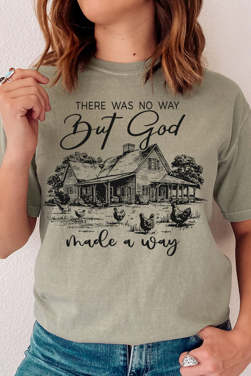 God Made A Way Comfort Colors Adult Ring-Spun Cotton Tee