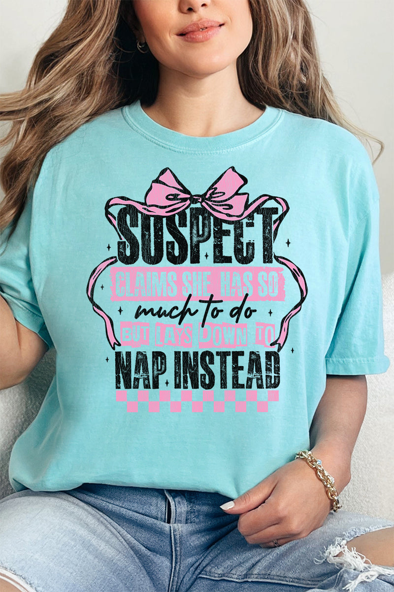 Suspect Naps Instead Comfort Colors Adult Ring-Spun Cotton Tee