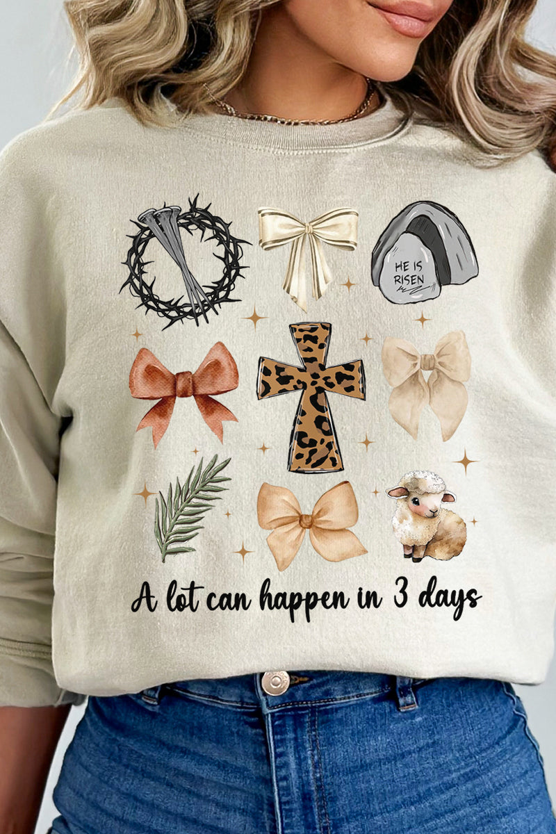 A Lot Can Happen In 3 Days Heavy-weight Crew Sweatshirt product image 1
