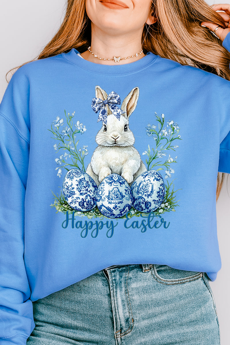Chinoiserie Easter Bloom Heavy-weight Crew Sweatshirt product image 1