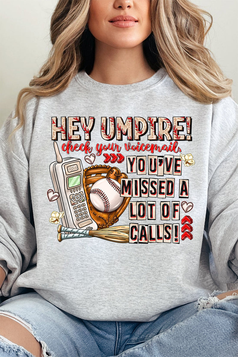 Hey Umpire Check Your Voicemail Heavy-weight Crew Sweatshirt product image 13