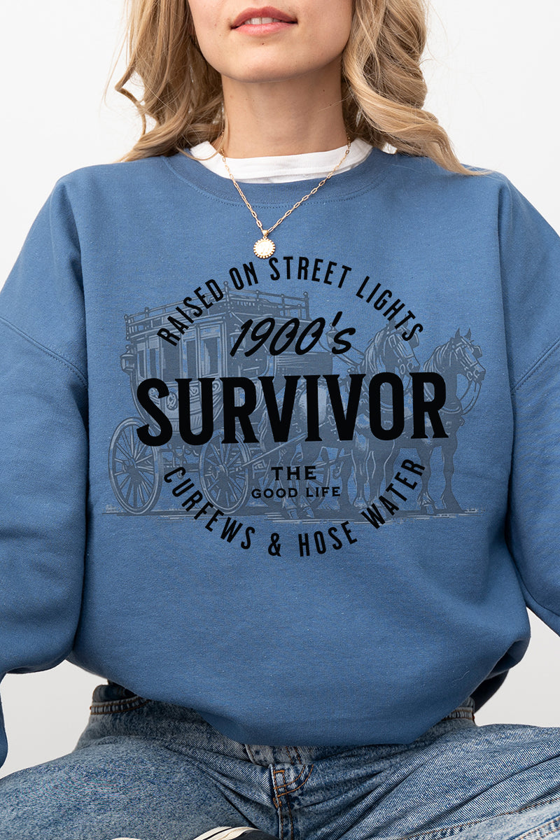 Raised On Street Lights Heavy-weight Crew Sweatshirt product image 1