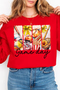 Retro Softball Game Day Heavy-weight Crew Sweatshirt product image 1