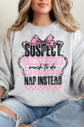 Suspect Naps Instead Heavy-weight Crew Sweatshirt product image 1