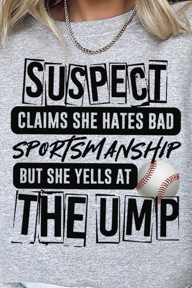 Suspect Yells At The Ump Heavy-weight Crew Sweatshirt product image 2