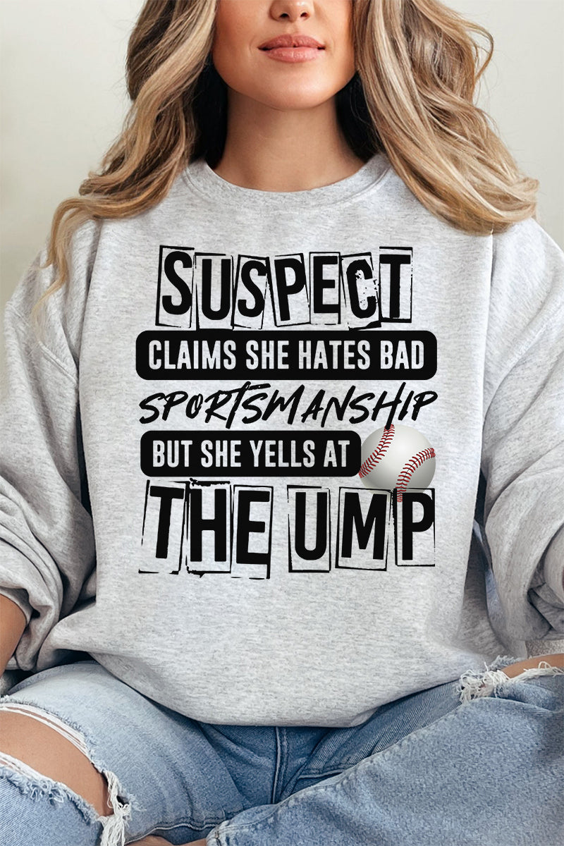 Suspect Yells At The Ump Heavy-weight Crew Sweatshirt product image 16