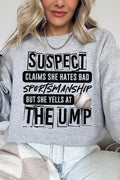 Suspect Yells At The Ump Heavy-weight Crew Sweatshirt product image 1