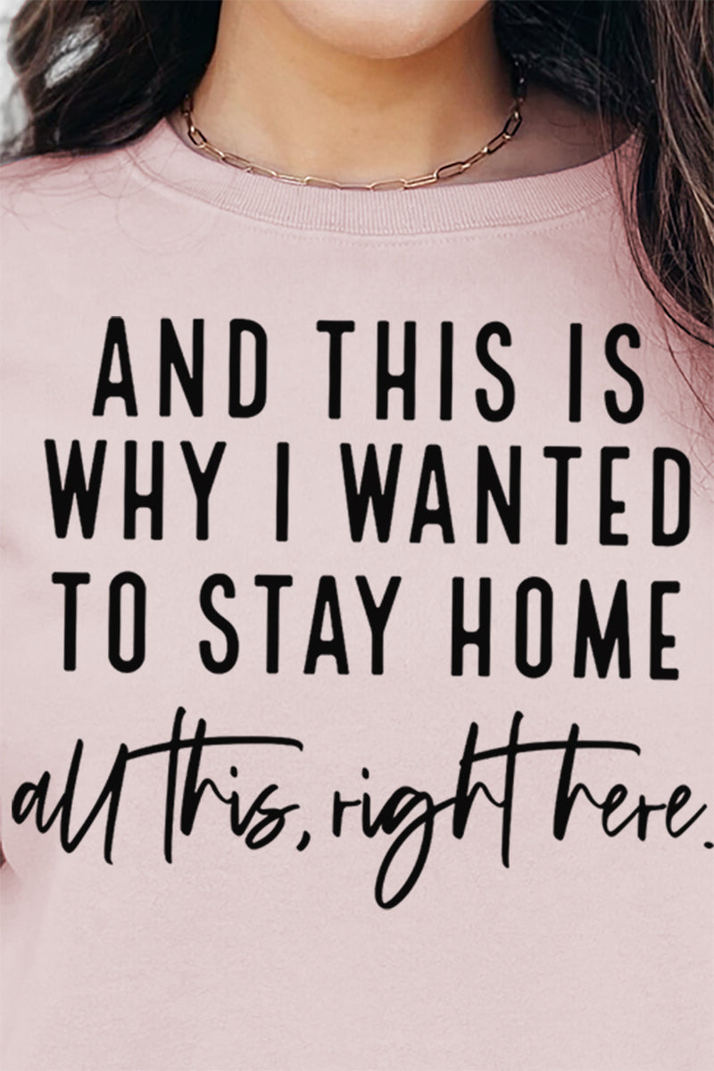 And This Is Why I Wanted To Stay Home Unisex NuBlend Crew product image 2
