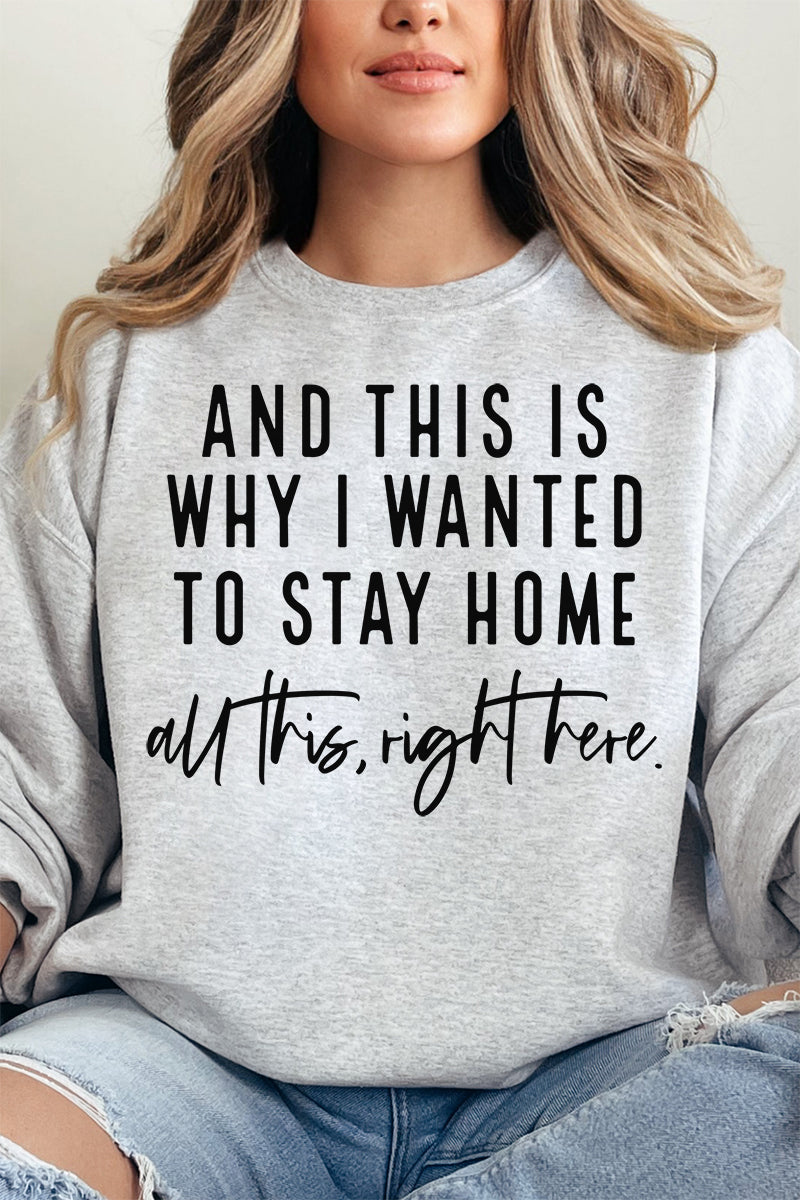 And This Is Why I Wanted To Stay Home Unisex NuBlend Crew product image 12