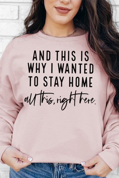 And This Is Why I Wanted To Stay Home Unisex NuBlend Crew product image 1