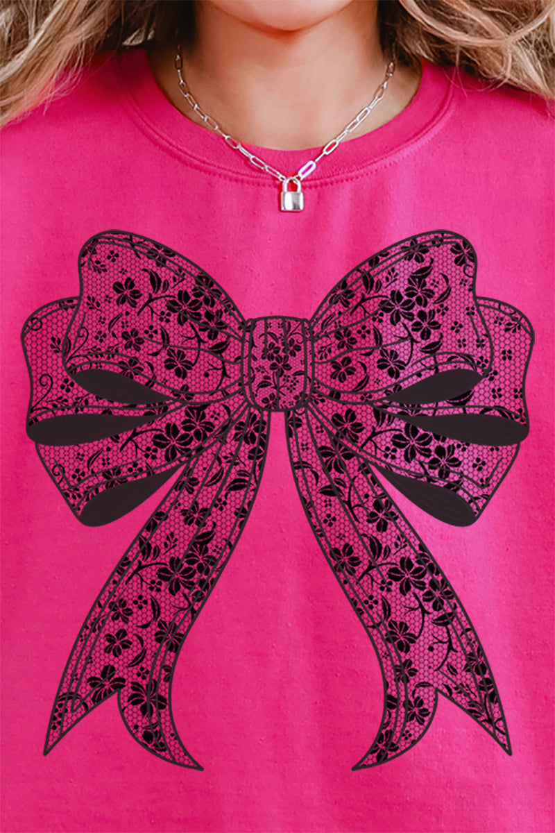 Black Lace Bow Unisex NuBlend Crew Sweatshirt product image 2