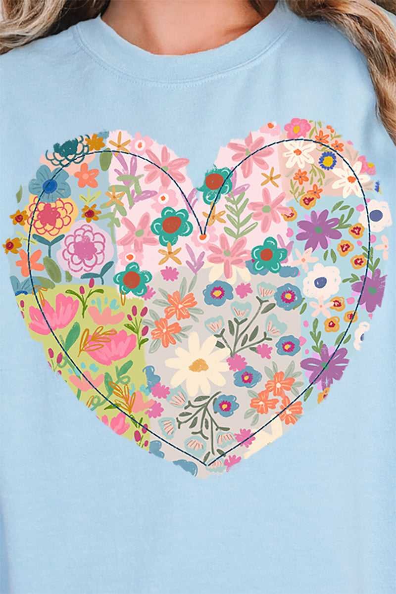 Boho Floral Heart Unisex NuBlend Crew Sweatshirt product image 2