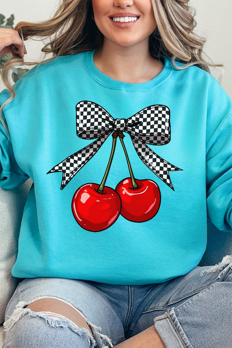 Checkered Cherry Dream Unisex NuBlend Crew Sweatshirt product image 1