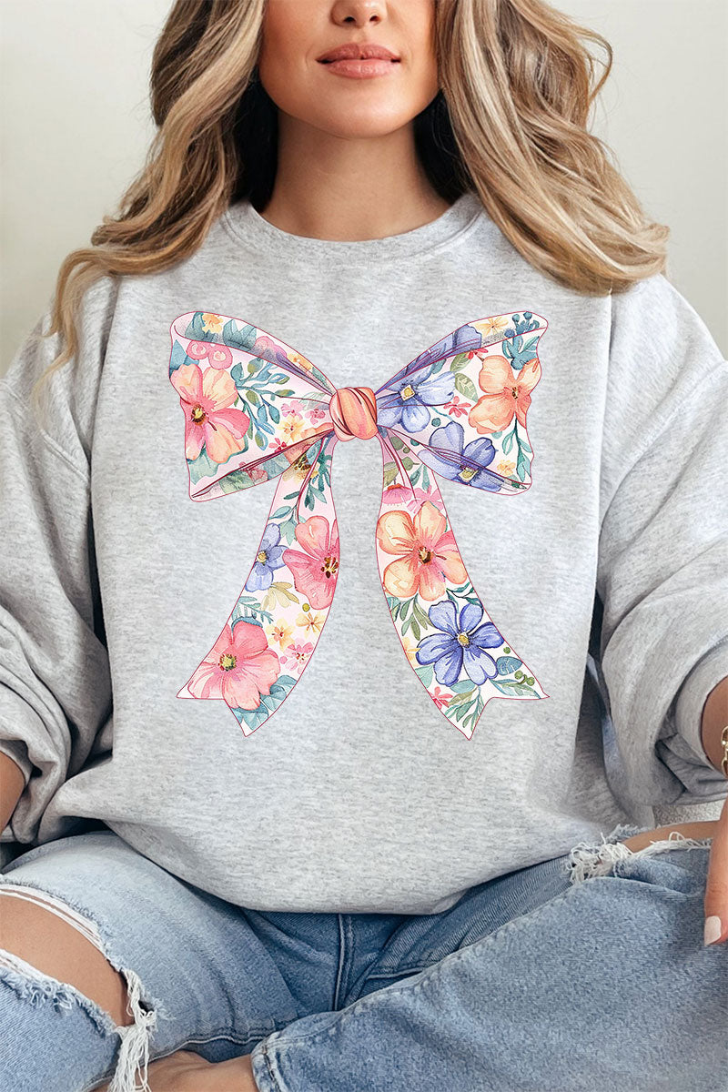 Cutesy Floral Bow Unisex NuBlend Crew Sweatshirt product image 14
