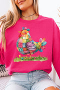 Faux Patchwork Chicken Unisex NuBlend Crew Sweatshirt product image 1