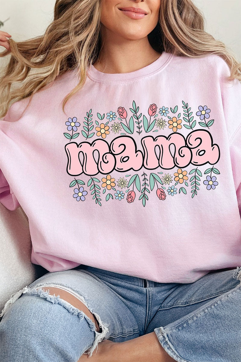 Floral Bubble Mama Unisex NuBlend Crew Sweatshirt product image 1