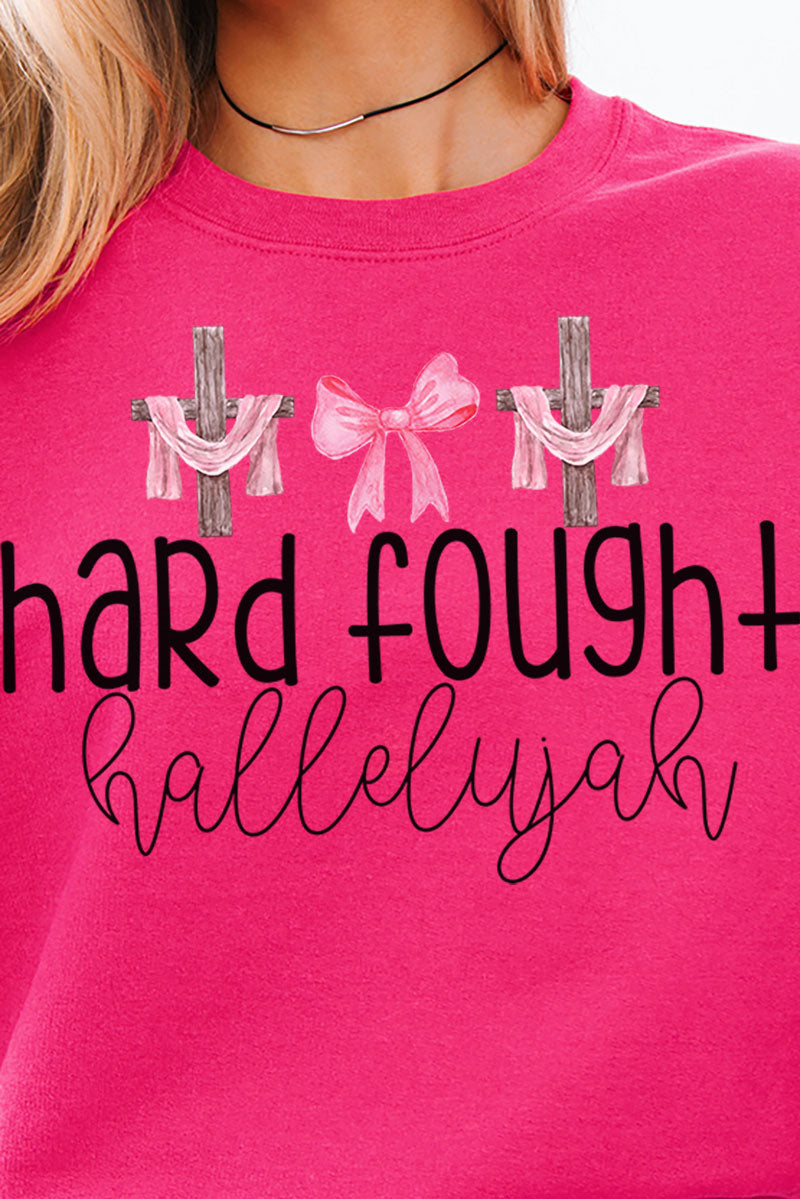 Hard Fought Hallelujah Unisex NuBlend Crew Sweatshirt product image 2