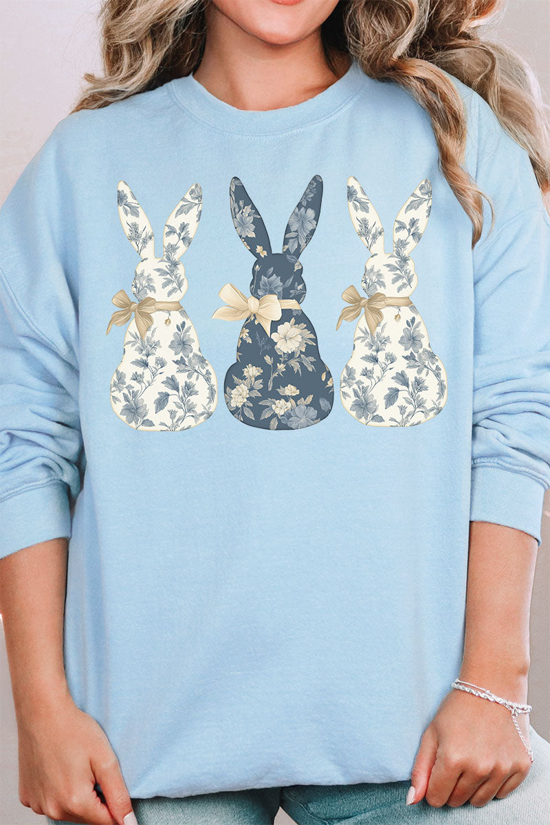 Indigo Bunny Trio Unisex NuBlend Crew Sweatshirt product image 1