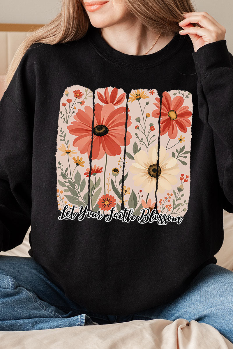 Let Your Faith Blossom Unisex NuBlend Crew Sweatshirt product image 10