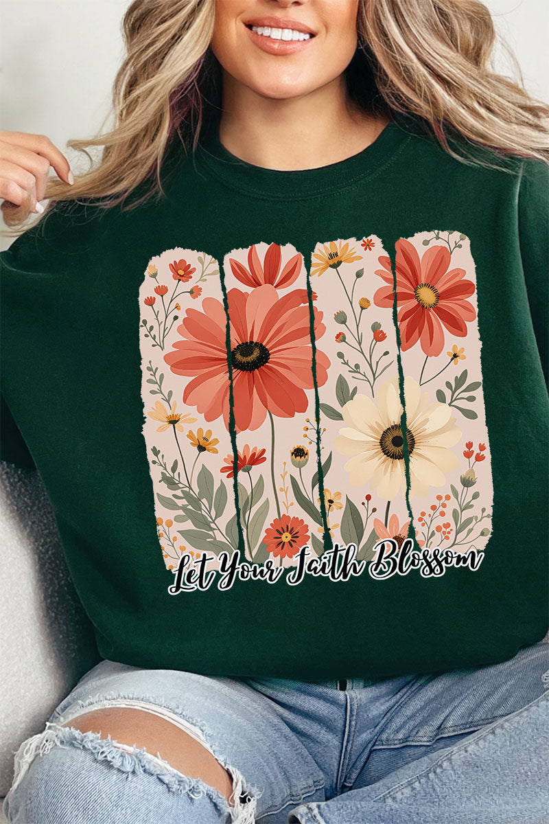 Let Your Faith Blossom Unisex NuBlend Crew Sweatshirt product image 1