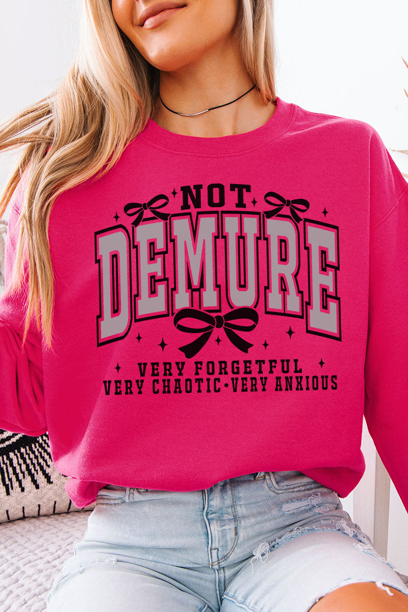 Not Demure Very Distracted Unisex NuBlend Crew Sweatshirt product image 1