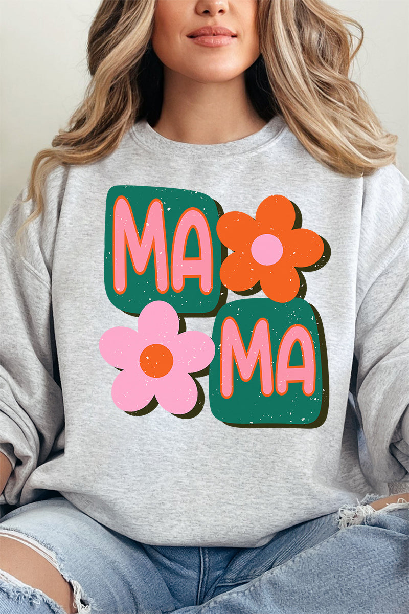 Orange Groovy Mama Unisex NuBlend Crew Sweatshirt product image 14