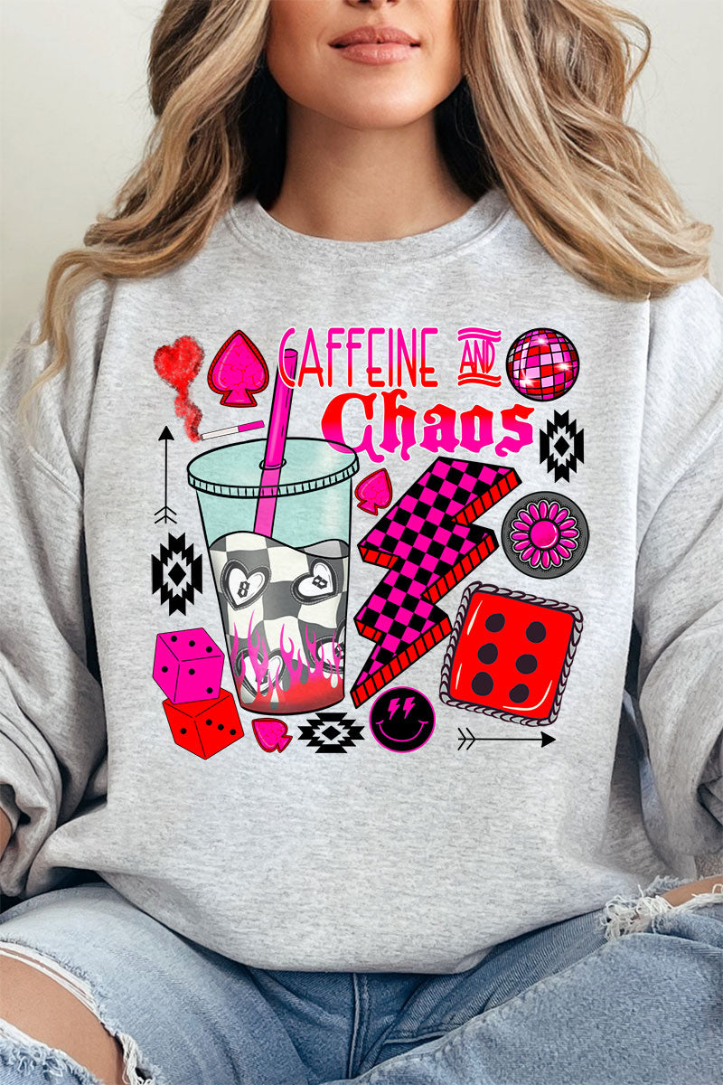 Outlaw Caffeine And Chaos Unisex NuBlend Crew Sweatshirt product image 12