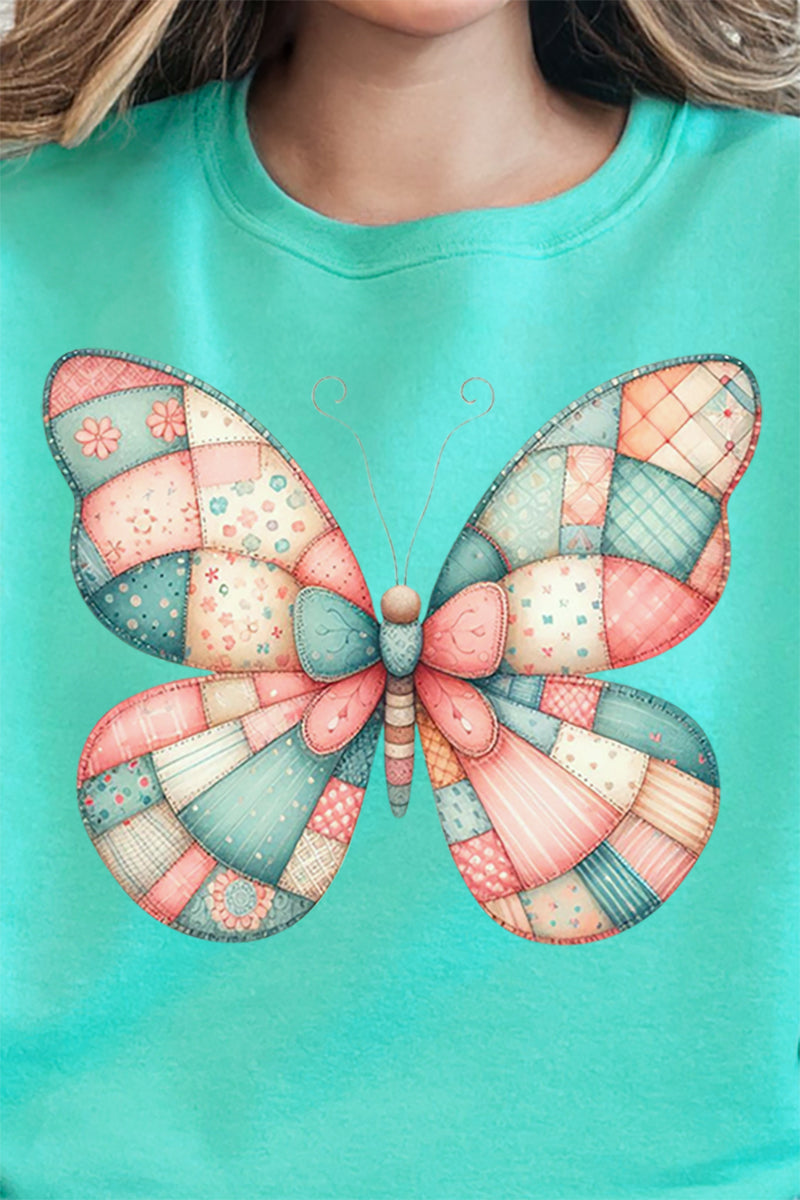 Patchwork Butterfly Unisex NuBlend Crew Sweatshirt product image 2