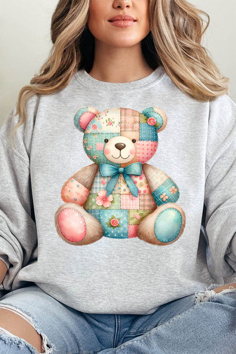 Patchwork Teddy Bear Unisex NuBlend Crew Sweatshirt product image 13