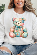 Patchwork Teddy Bear Unisex NuBlend Crew Sweatshirt product image 1