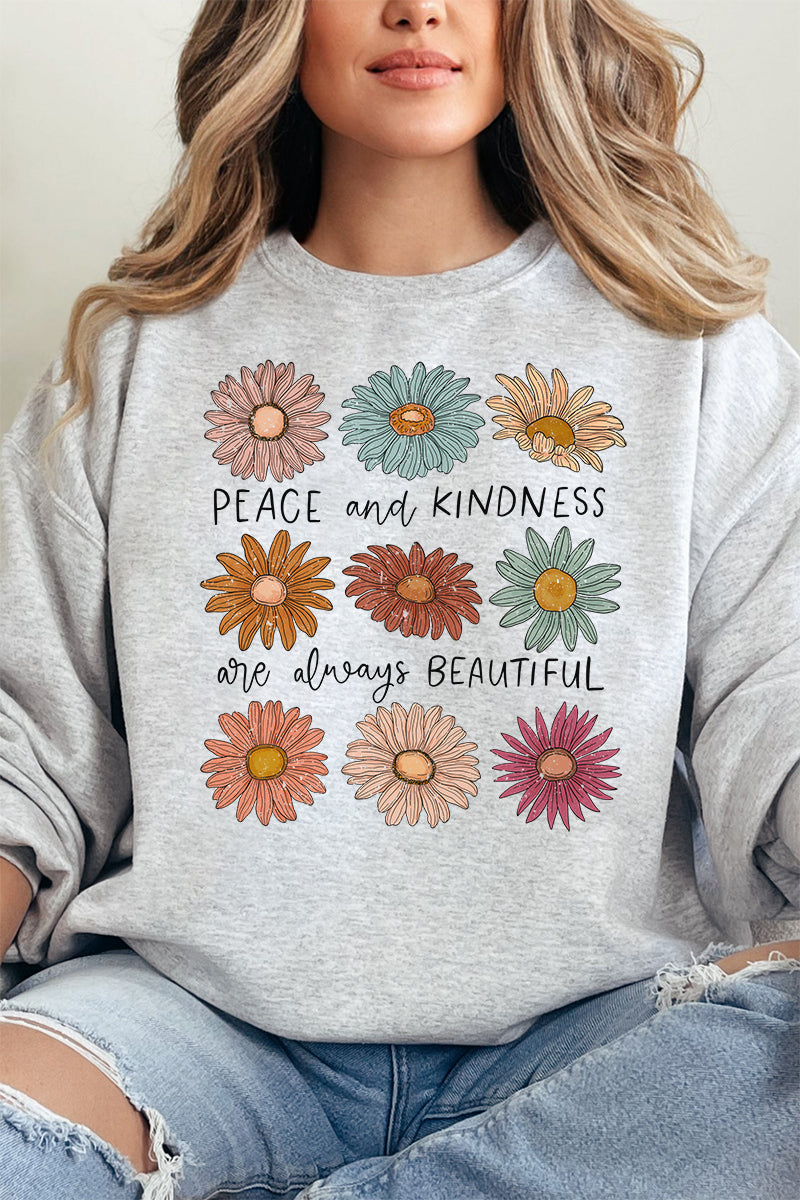 Peace and Kindness Daisy Unisex NuBlend Crew Sweatshirt product image 12