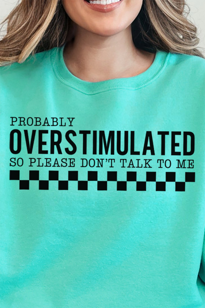 Probably Overstimulated Unisex NuBlend Crew Sweatshirt product image 2