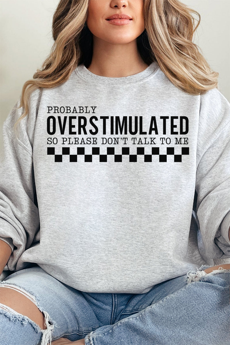 Probably Overstimulated Unisex NuBlend Crew Sweatshirt product image 13