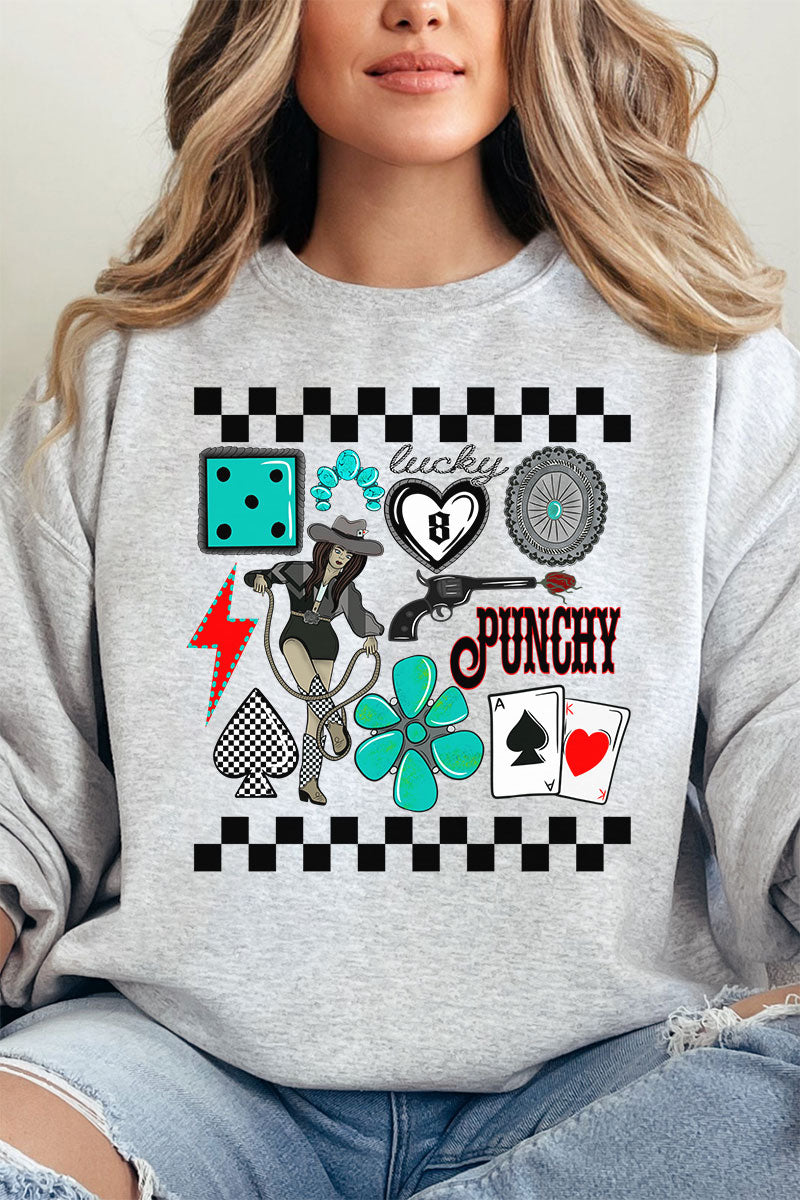 Punchy Cowgirl Unisex NuBlend Crew Sweatshirt product image 13
