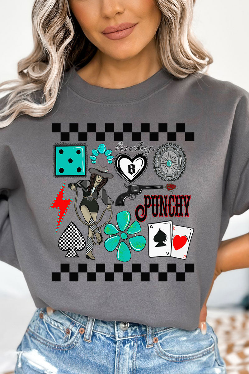 Punchy Cowgirl Unisex NuBlend Crew Sweatshirt product image 1