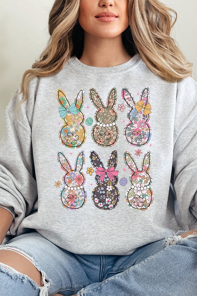 Vintage Bunny Blooms Unisex NuBlend Crew Sweatshirt product image 14