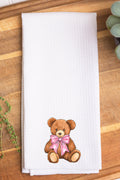 Coquette Bow Bliss Waffle Kitchen Towel