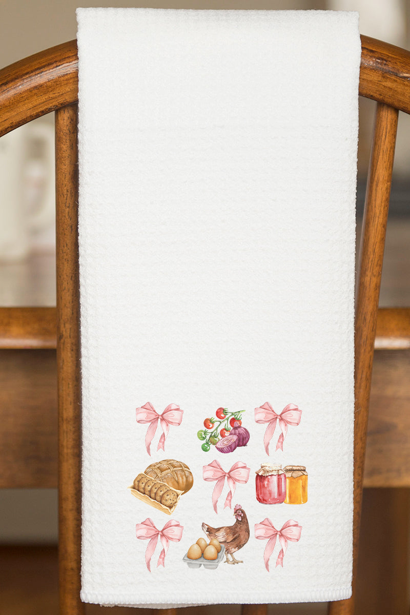 Homestead Coquette Waffle Kitchen Towel