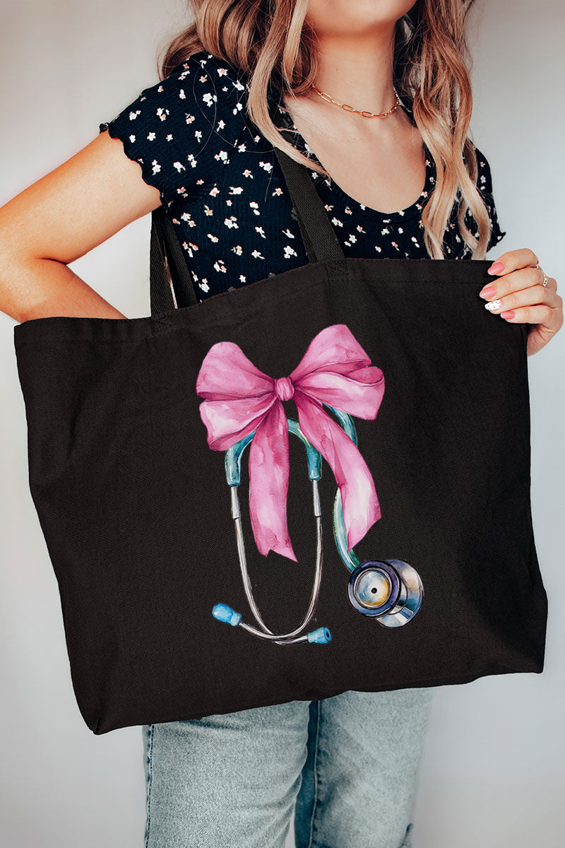 Pretty In Pulse Canvas Jumbo Tote